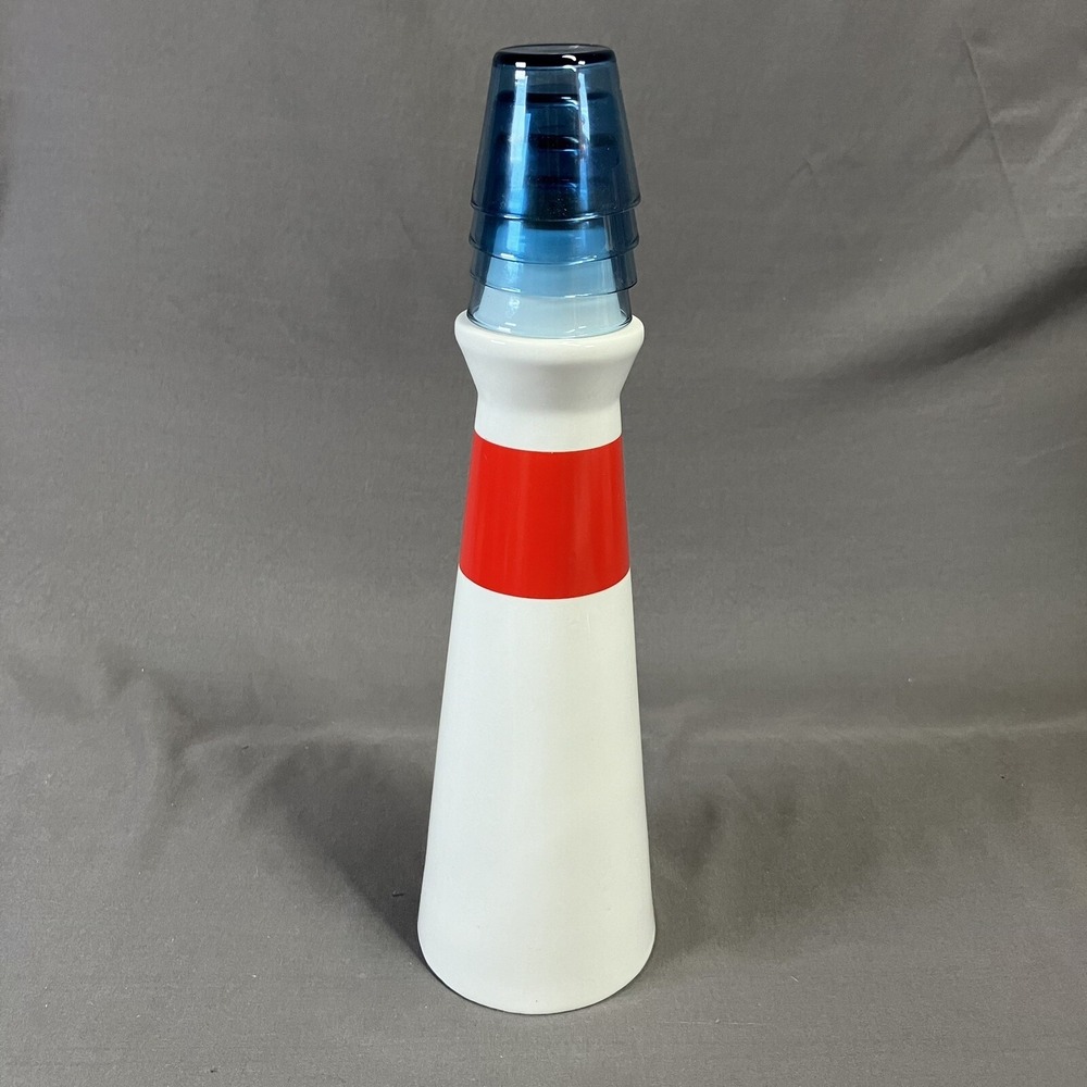 Sagaform Lighthouse Bottle & 4 Shot Glasses / Vase Designed by Form Us With Love